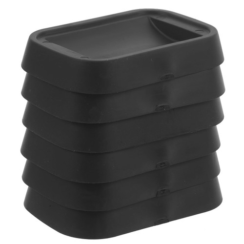 6pcs black rubber - black, furniture
