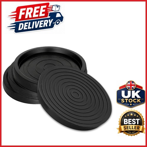4pcs round rubber caster cups - rubber,